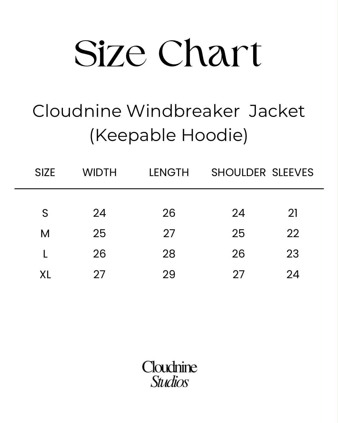 Cloudnine Windbreaker Jacket (Keepable Hood)