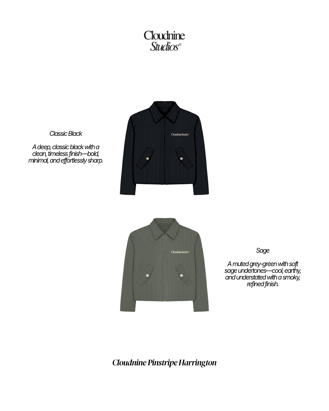 Cloudnine Pinstripe Harrington