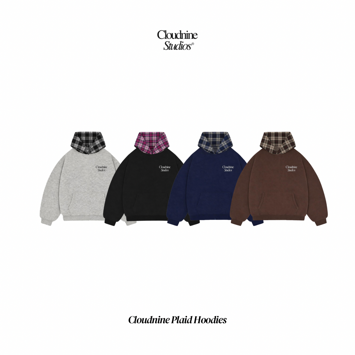 Cloudnine Plaid Hoodies
